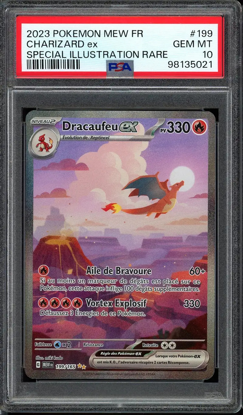 PSA 10 Dracaufeu Ex