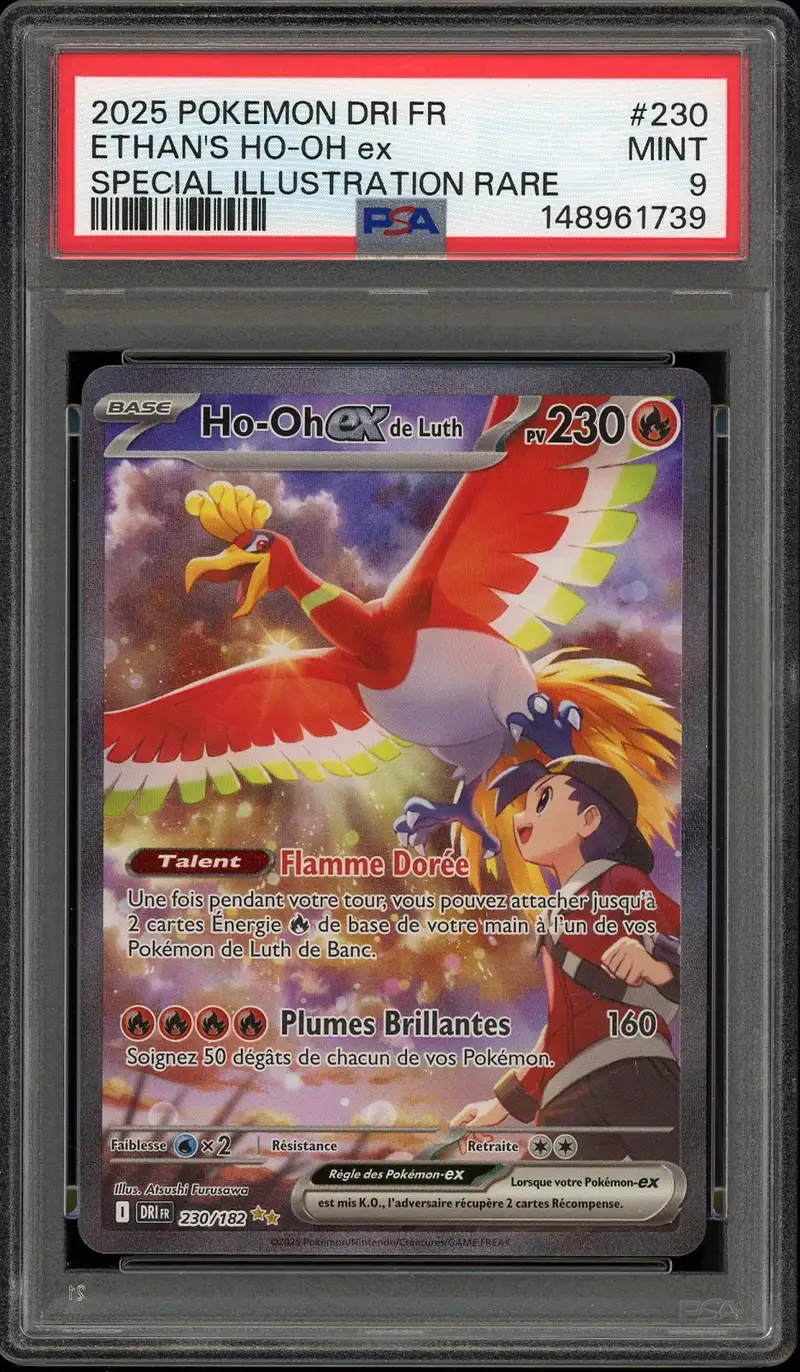 PSA 9 Ho-Oh Ex de Luth