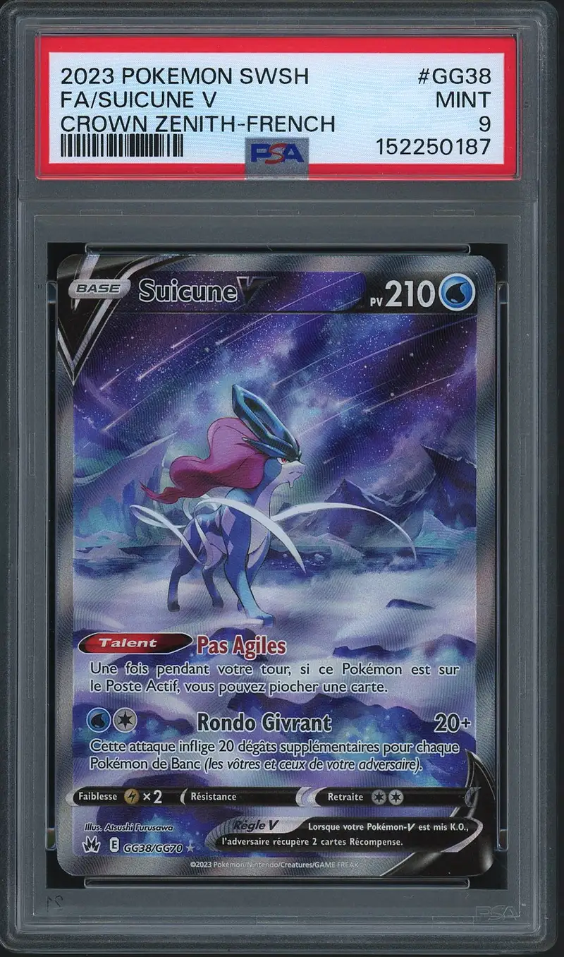 pokemon card suicune v Shield Evolving Skies #031 PSA Authenticated 10 Card The Suicune V from Crown