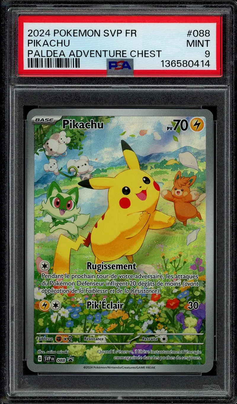 PSA 9 Pikachu