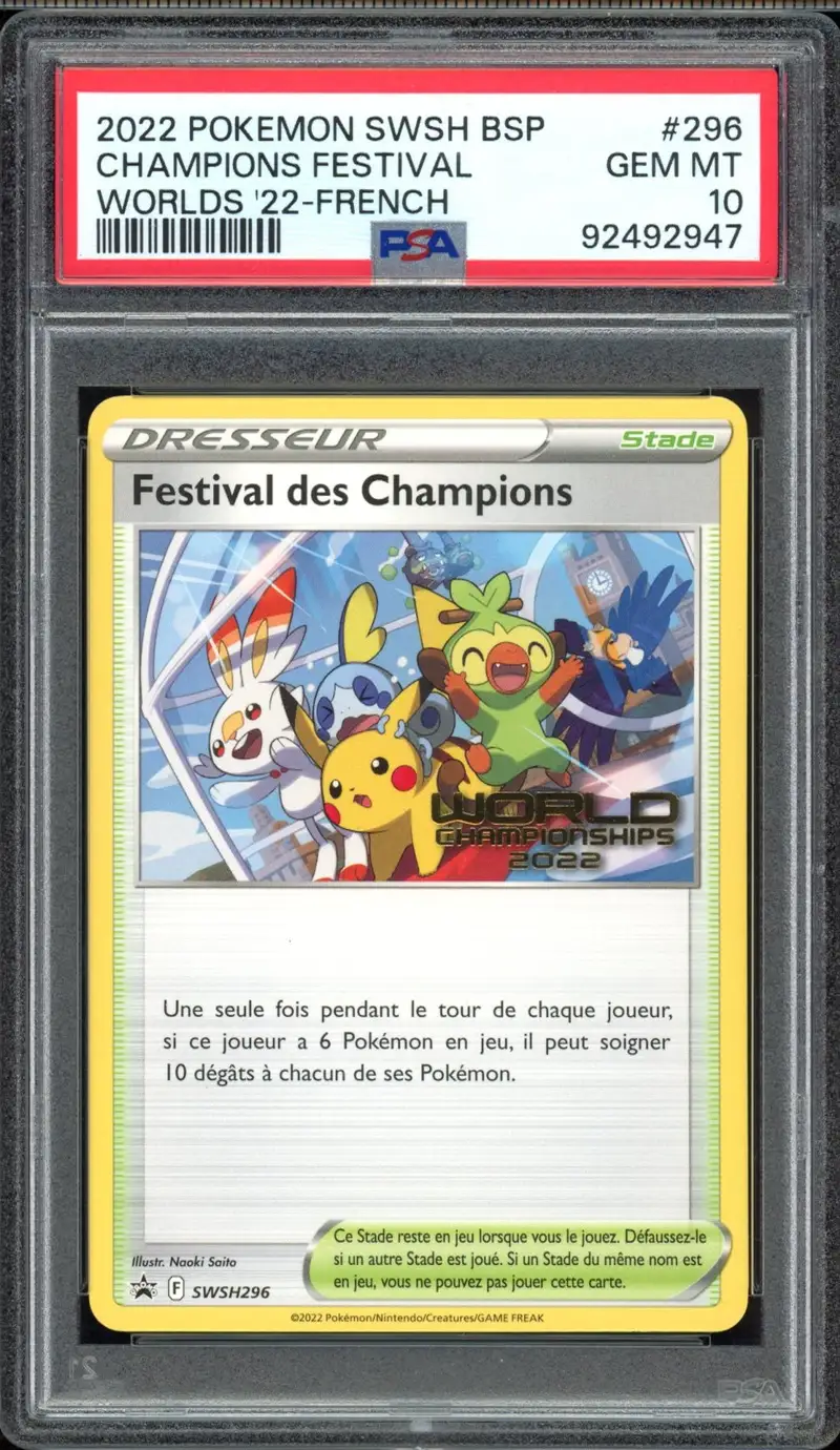 PSA 10 Festival des Champions
