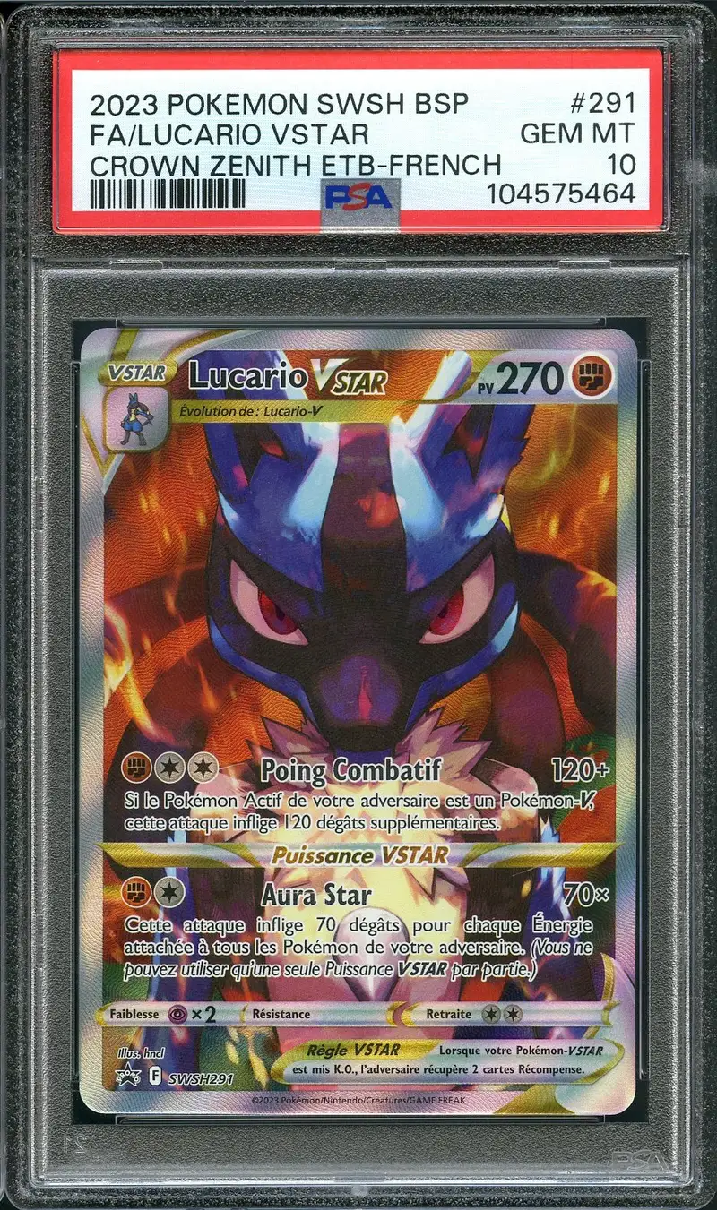 PSA 10 Lucario VStar