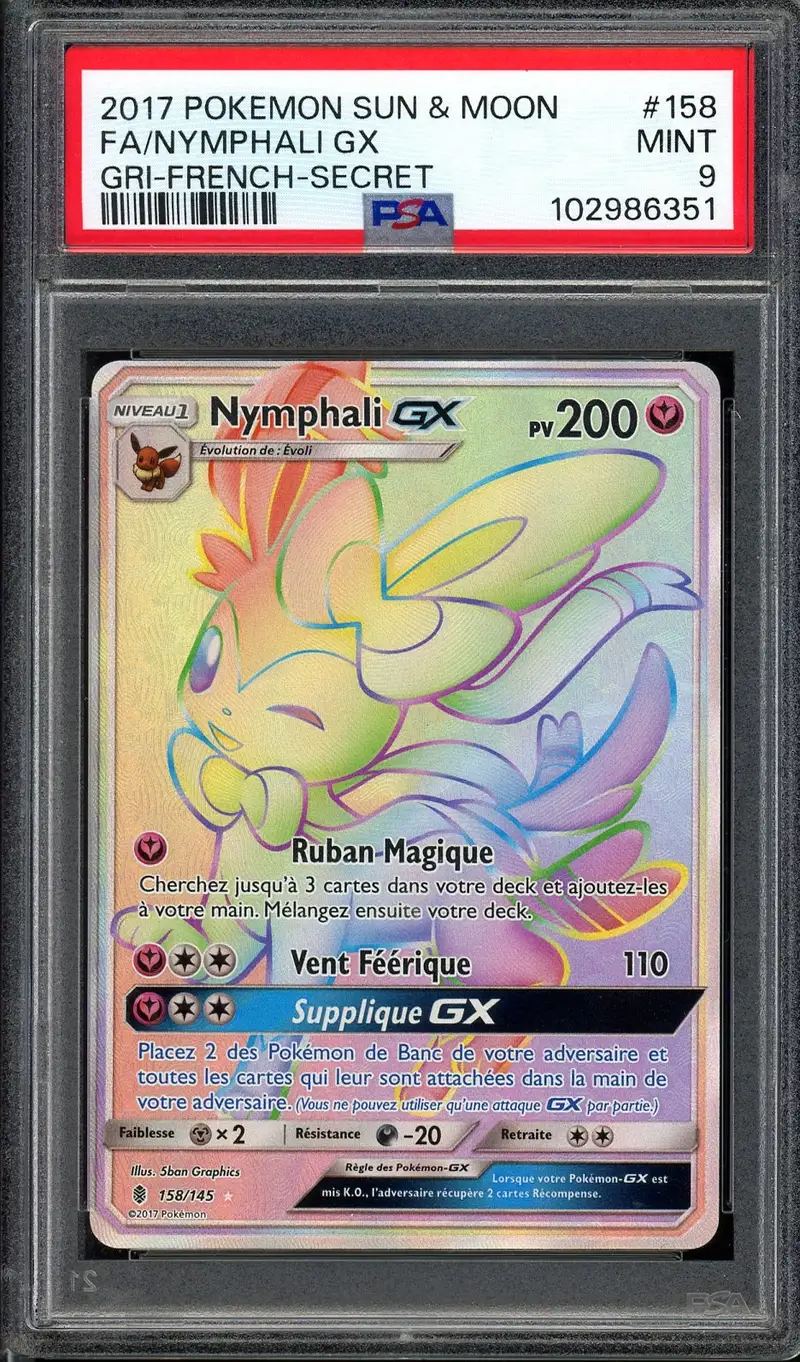 PSA 9 Nymphali Gx Rainbow