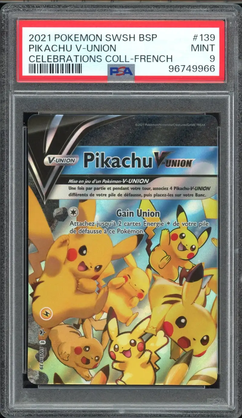 PSA 9 Pikachu V Union