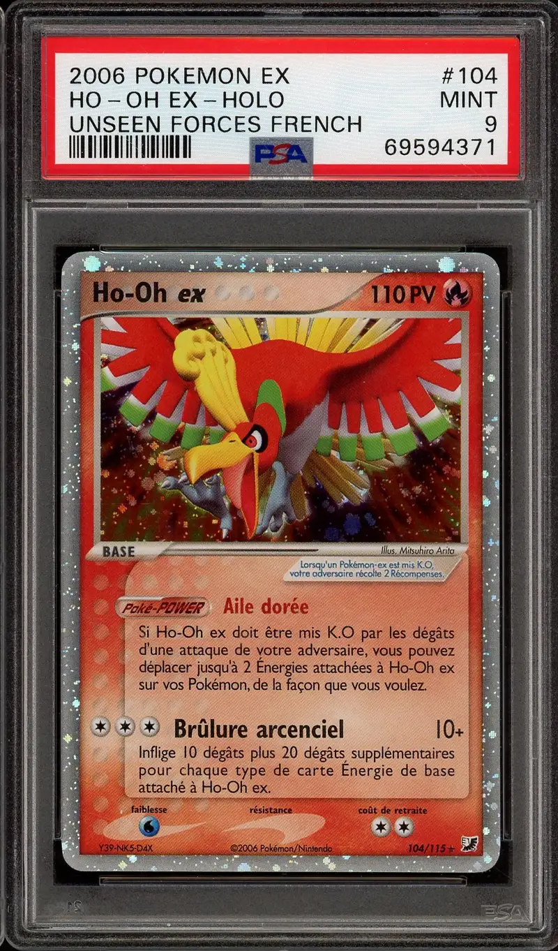 PSA 9 Ho-Oh Ex