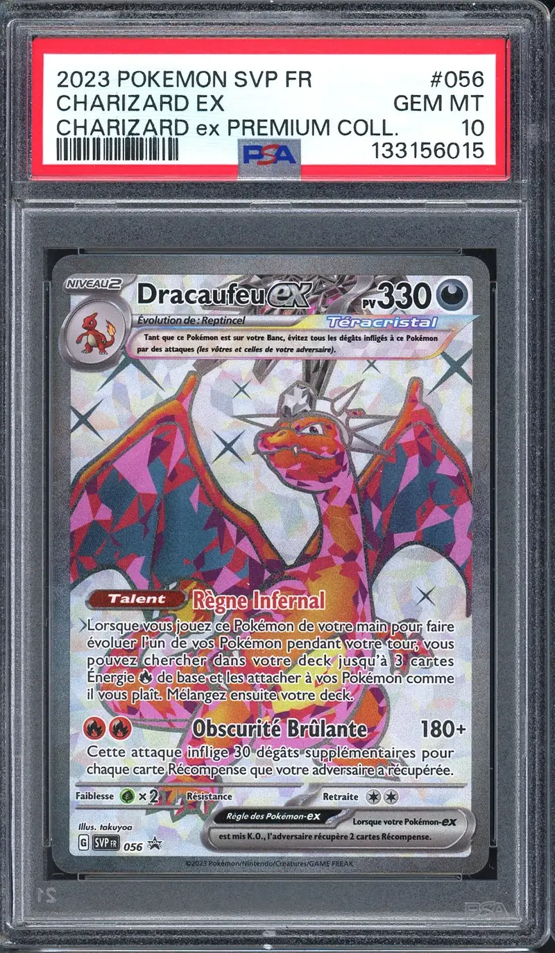 PSA 10 Dracaufeu Ex