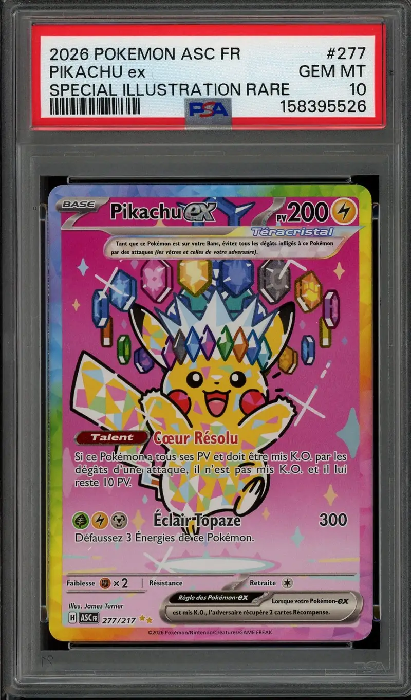 PSA 9 Pikachu Ex