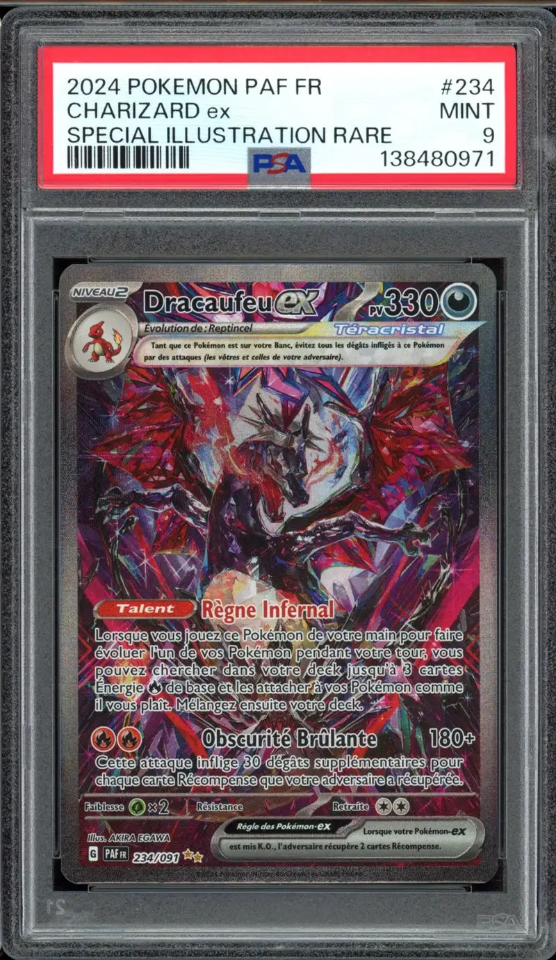PSA 9 Dracaufeu Ex
