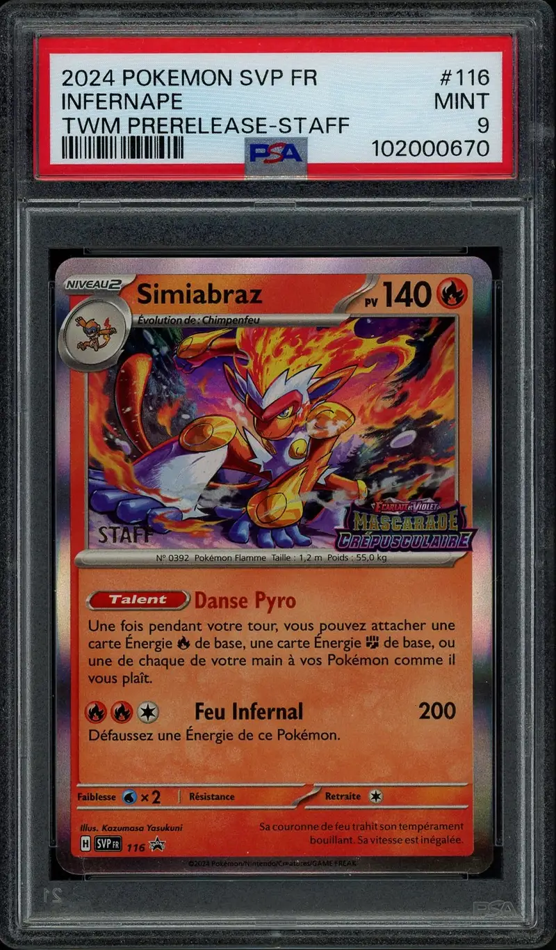 PSA 9 Simiabraz Prerelease Staff