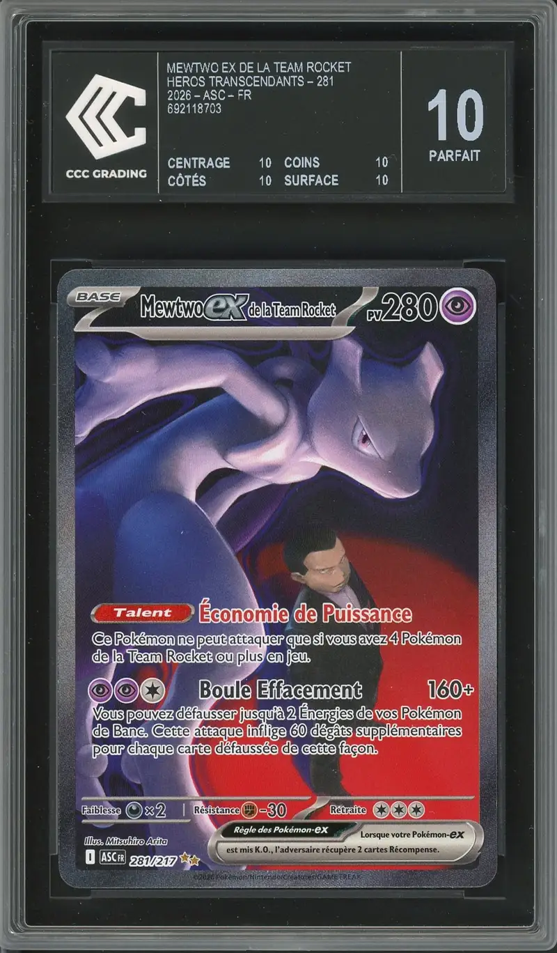 CCC 10 Mewtwo Ex de la Team Rocket