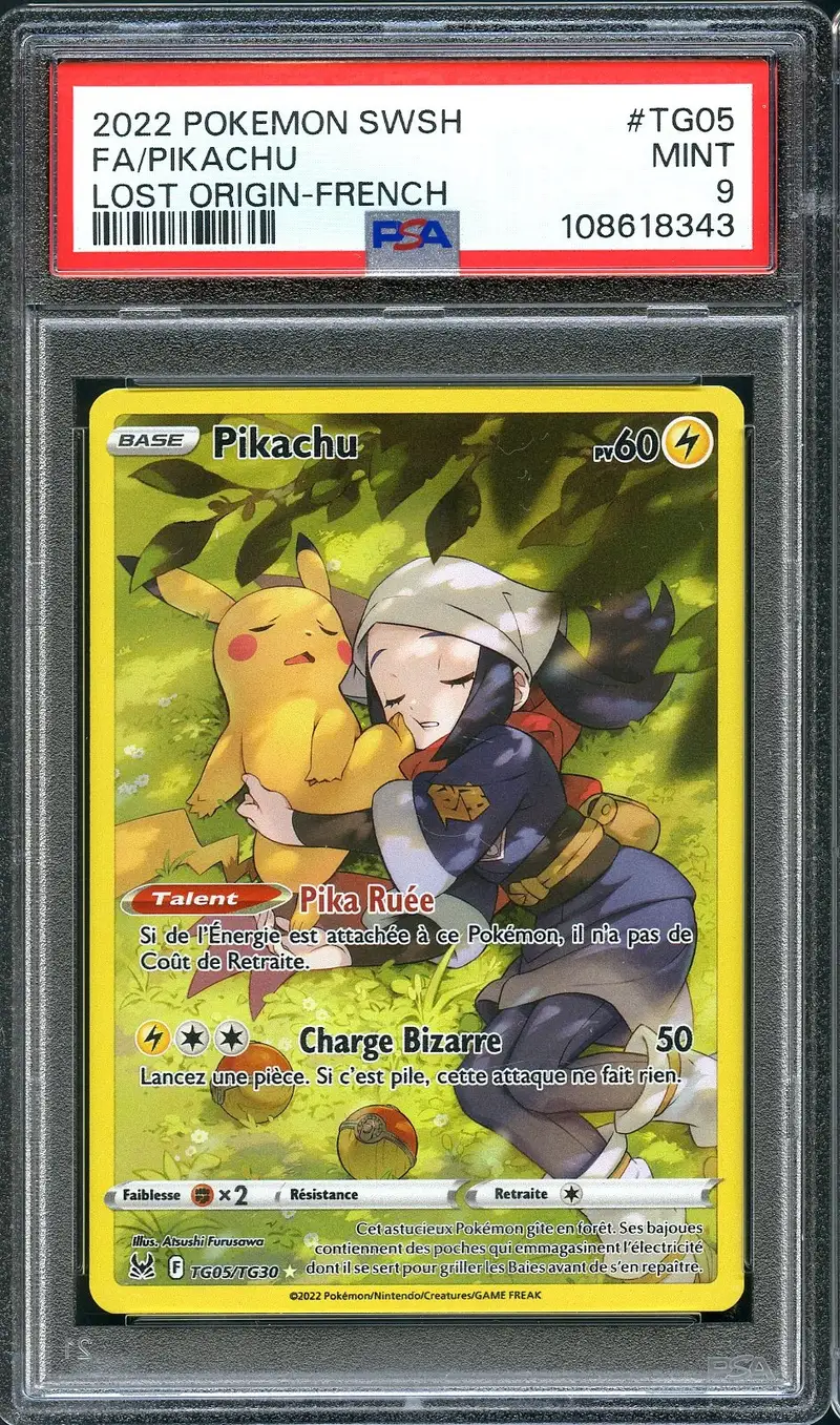 PSA 9 Pikachu