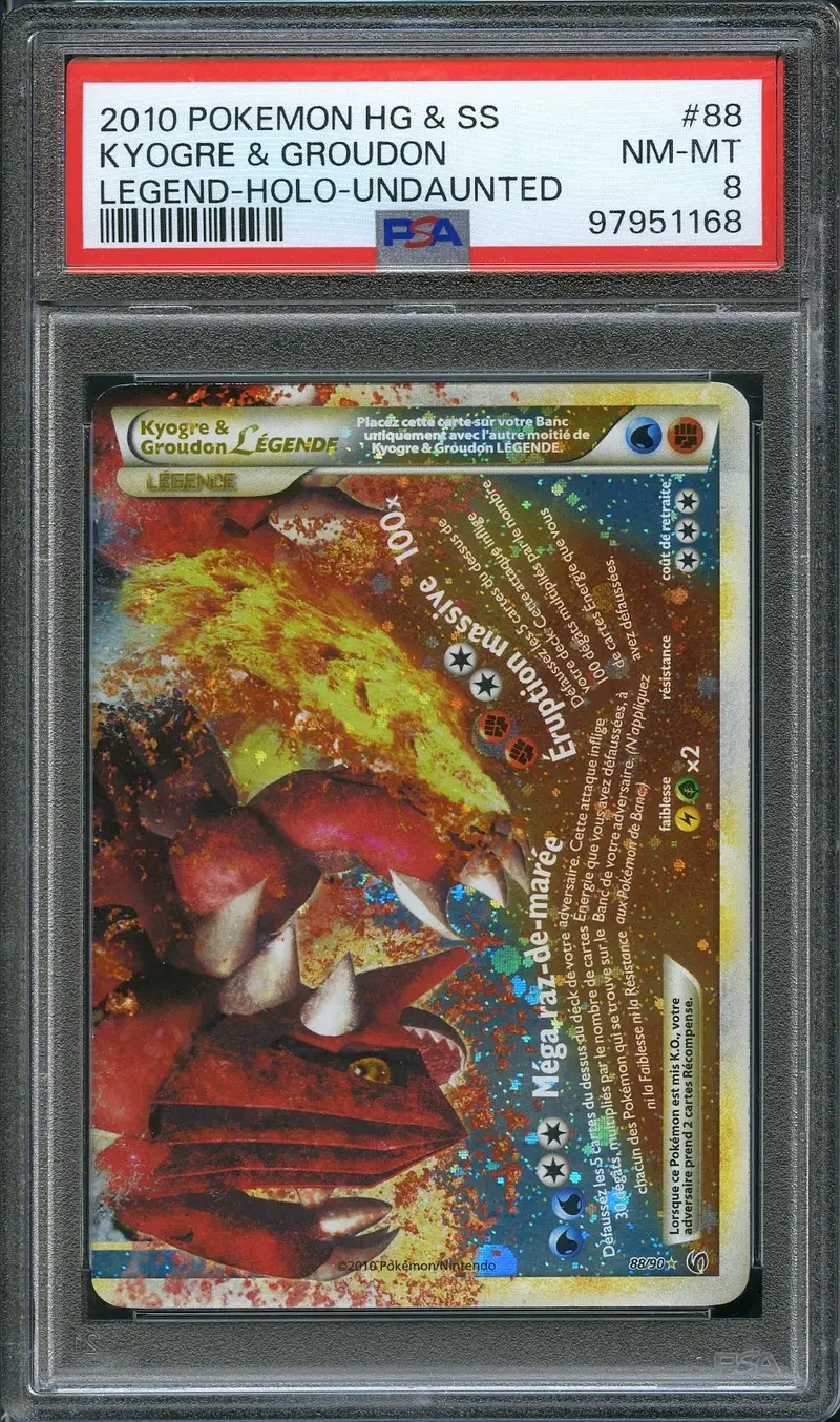 PSA 8 Kyogre & Groudon Légende