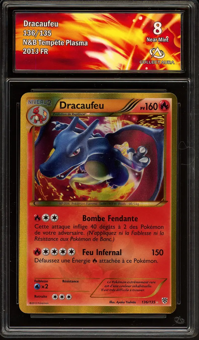 dracaufeu pokemon card gold ex (Charizard ex) 228/197 Tera Shiny - my-booster X Écarlate et Violet 03 Flammes Obsidiennes and this attack does 90 damage for each card you discarded in this way. Charizard VMAX Shiny Gold Metal