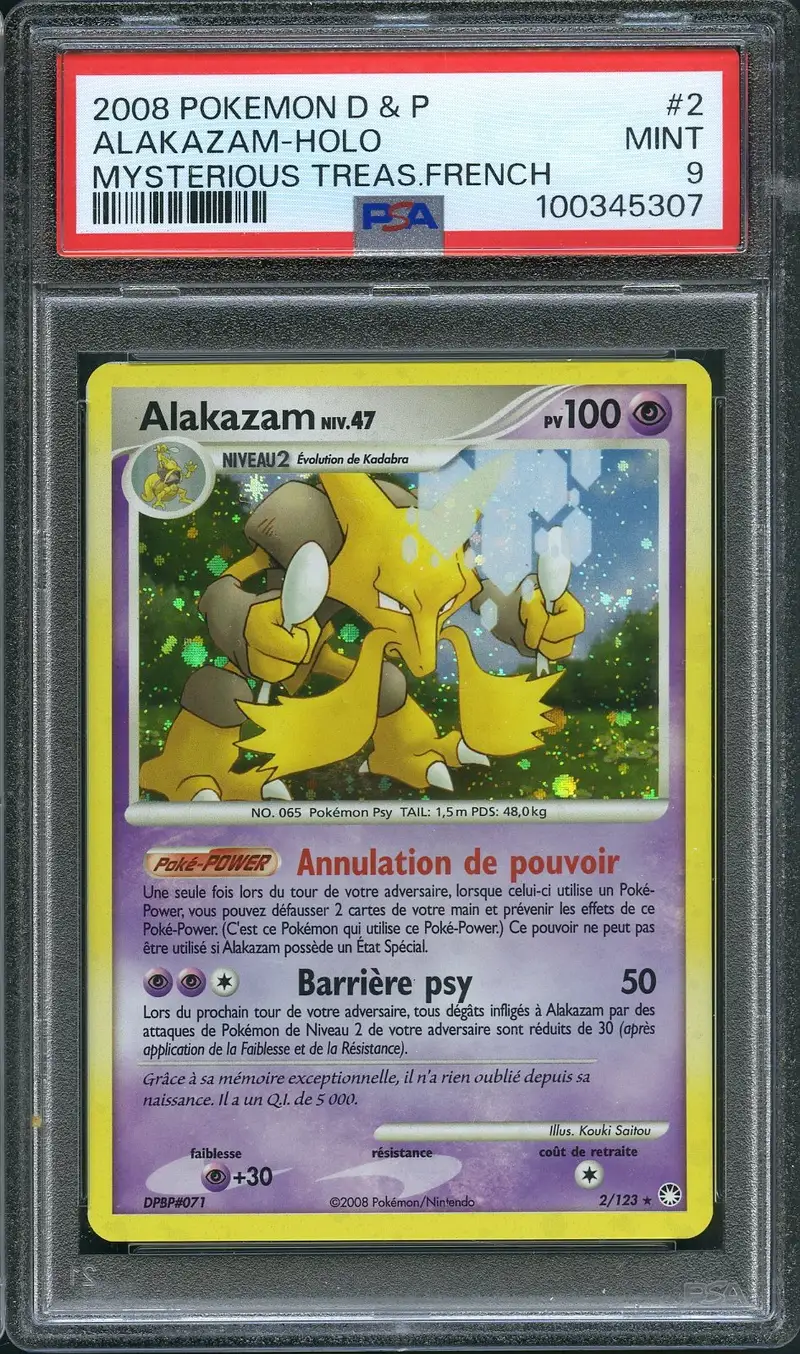 PSA 9 Alakazam Holo