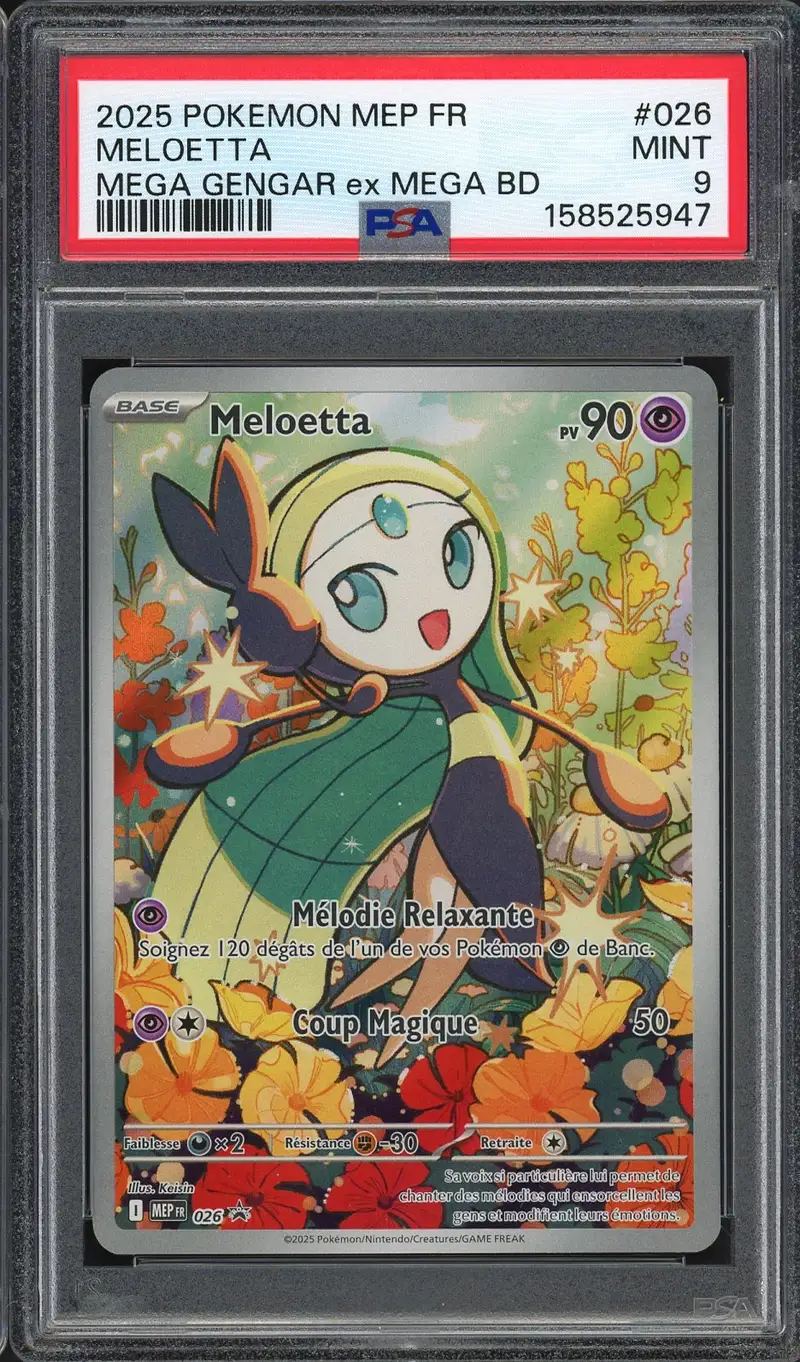 PSA 9 Meloetta