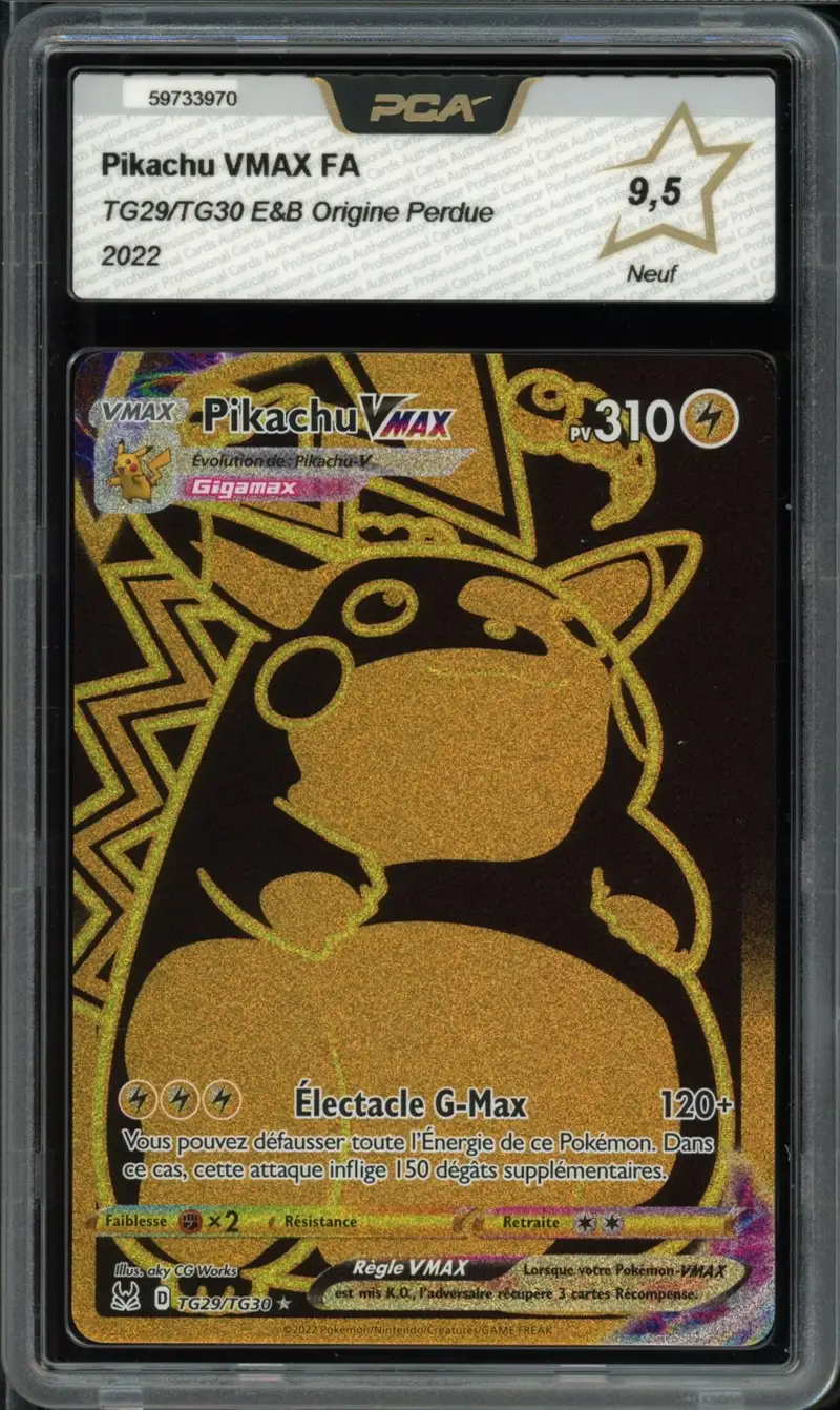 PCA 9.5 Pikachu VMax Gold