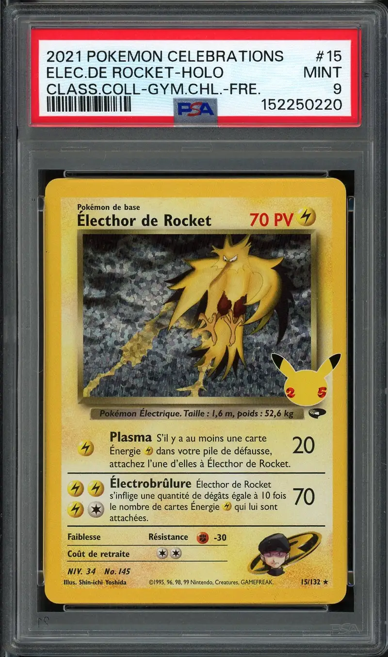 PSA 9 Electhor de Rocket Holo