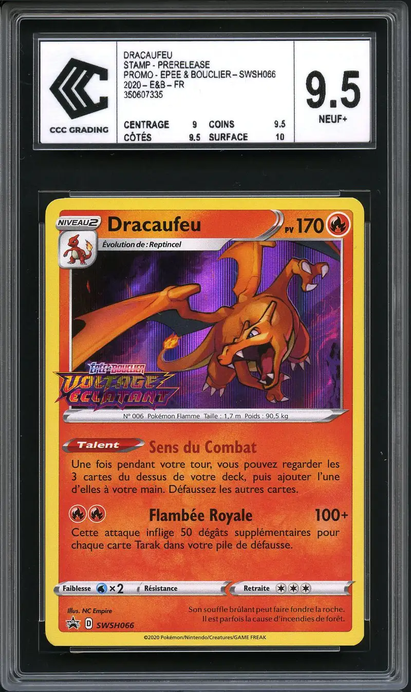 CCC 9.5 Dracaufeu Holo Prerelease
