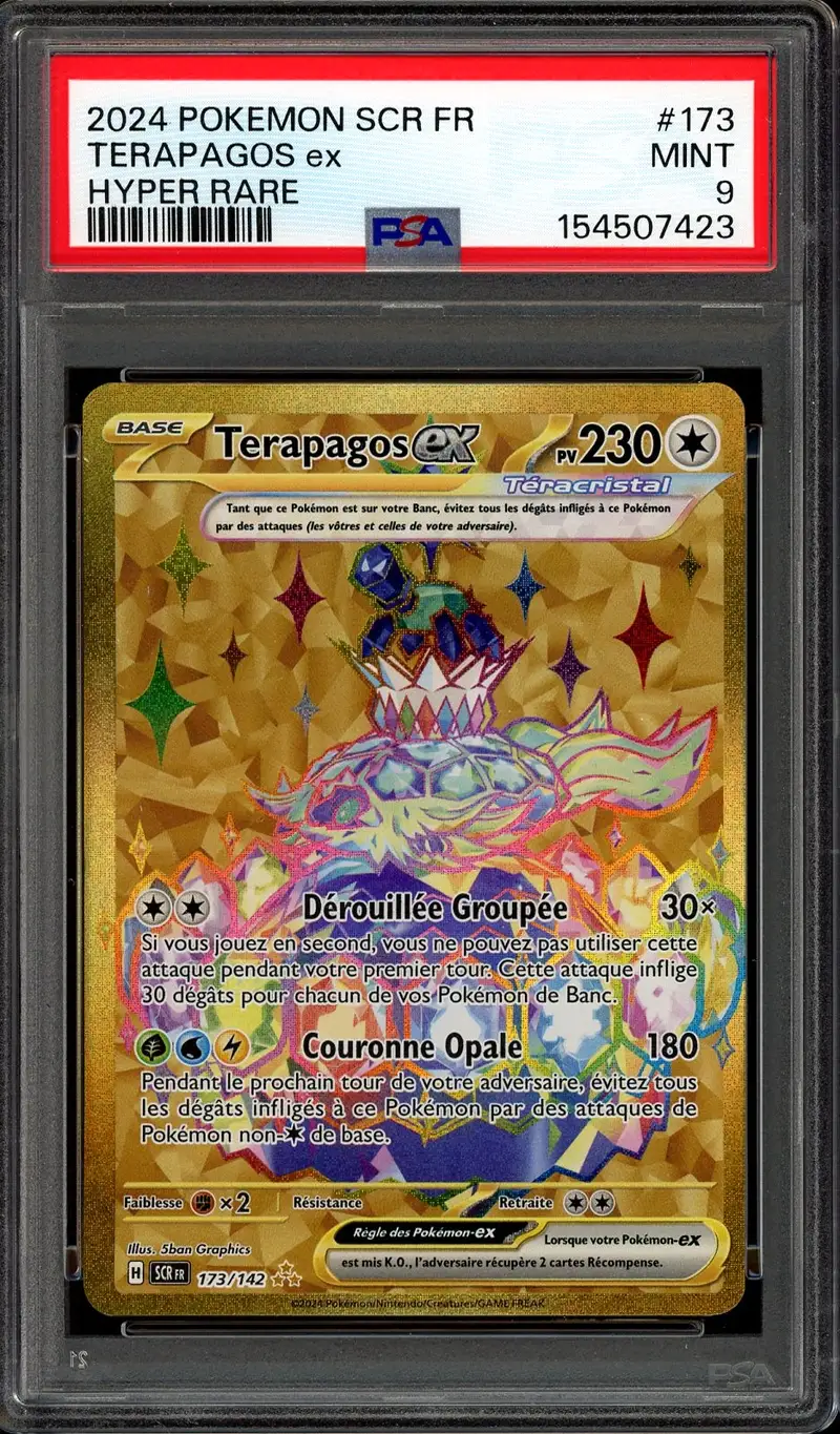 PSA 9 Terapagos Ex Gold