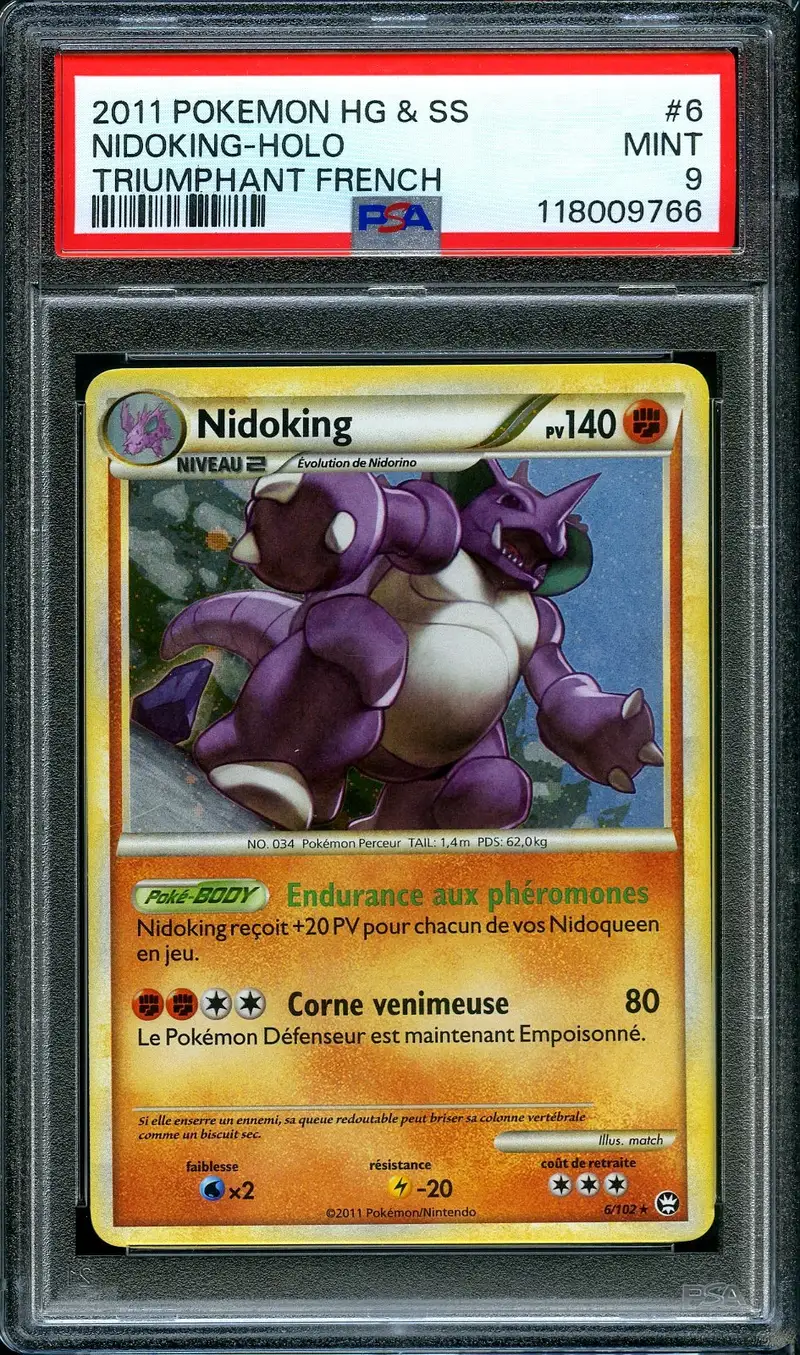 PSA 9 Nidoking Holo