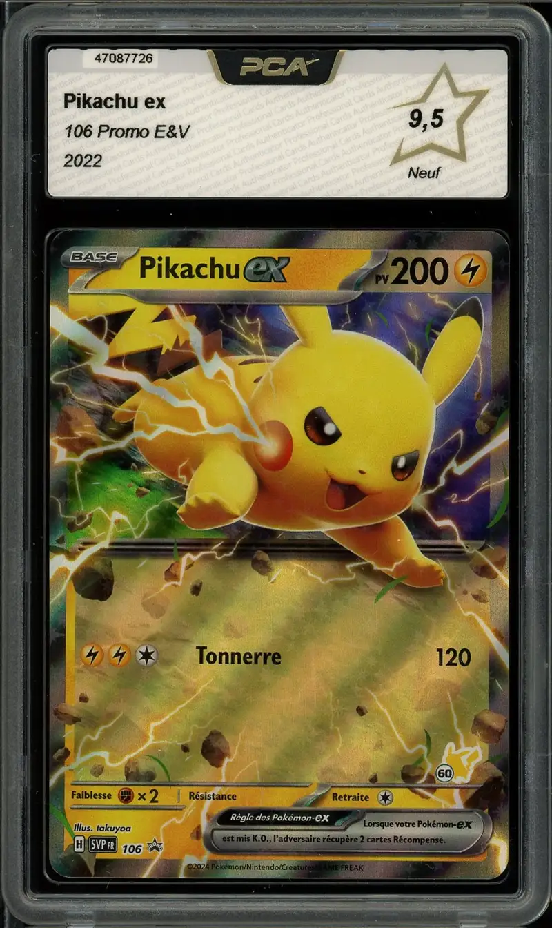 PCA 9.5 Pikachu Ex