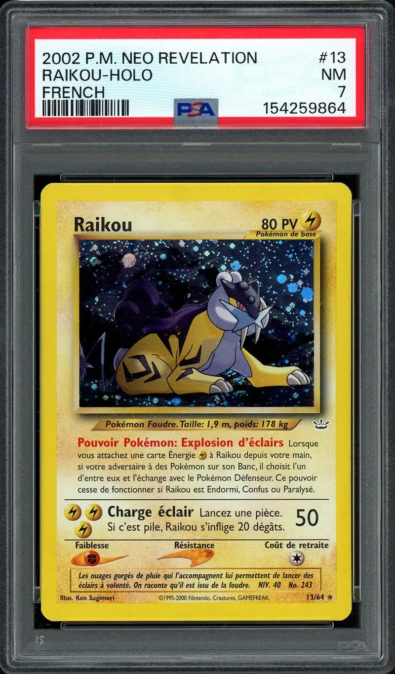 PSA 7 Raikou Holo