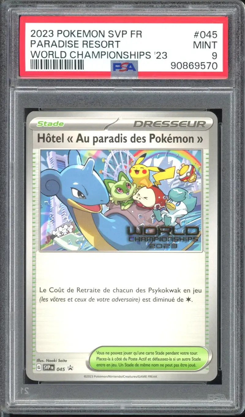PSA 9 Hôtel « Au Paradis Des Pokémon »