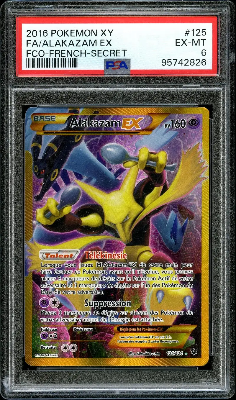 PSA 6 Alakazam Ex Gold