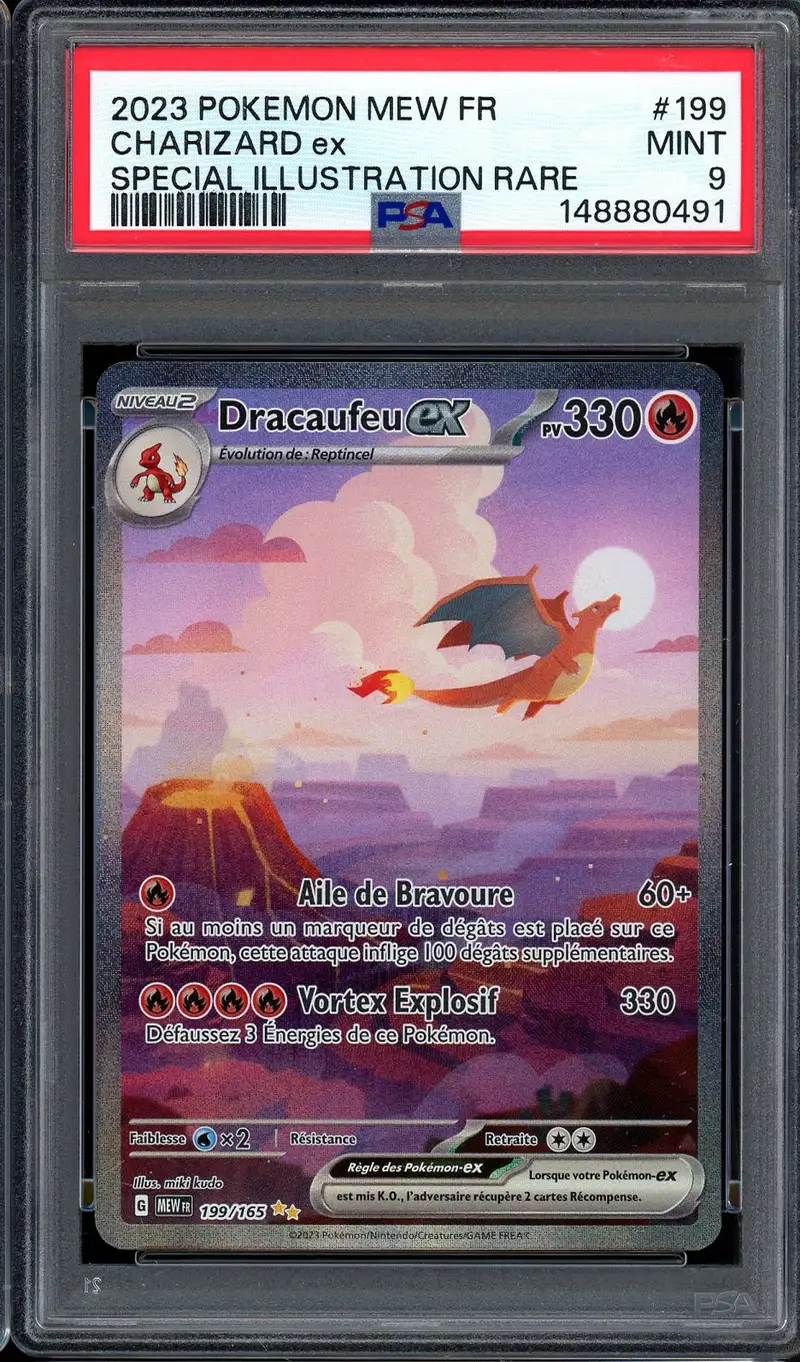 PSA 9 Dracaufeu Ex
