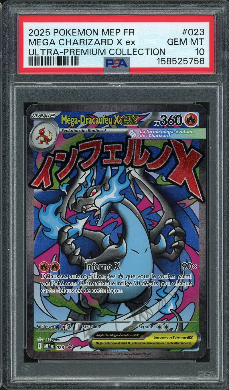 PSA 10 Méga-Dracaufeu X Ex