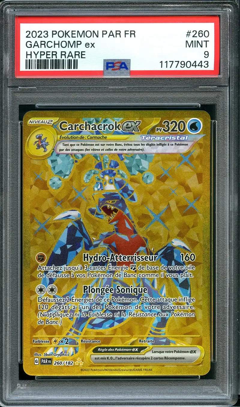 PSA 9 Carchacrok Ex Gold