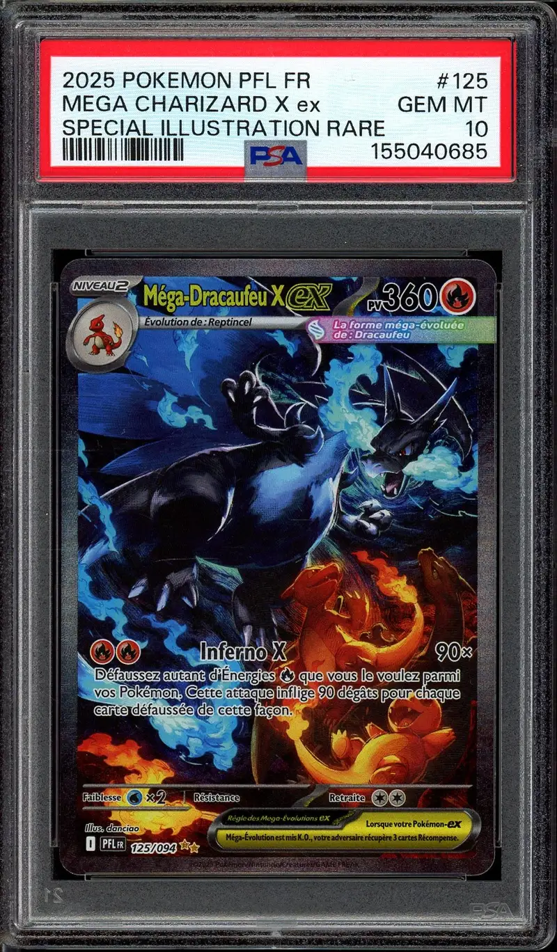 PSA 10 Méga-Dracaufeu X Ex