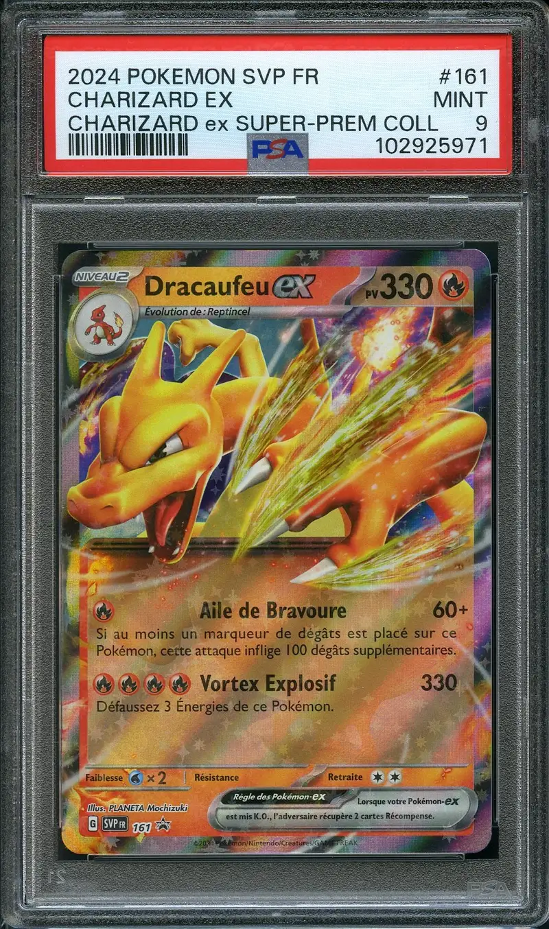PSA 9 Dracaufeu Ex