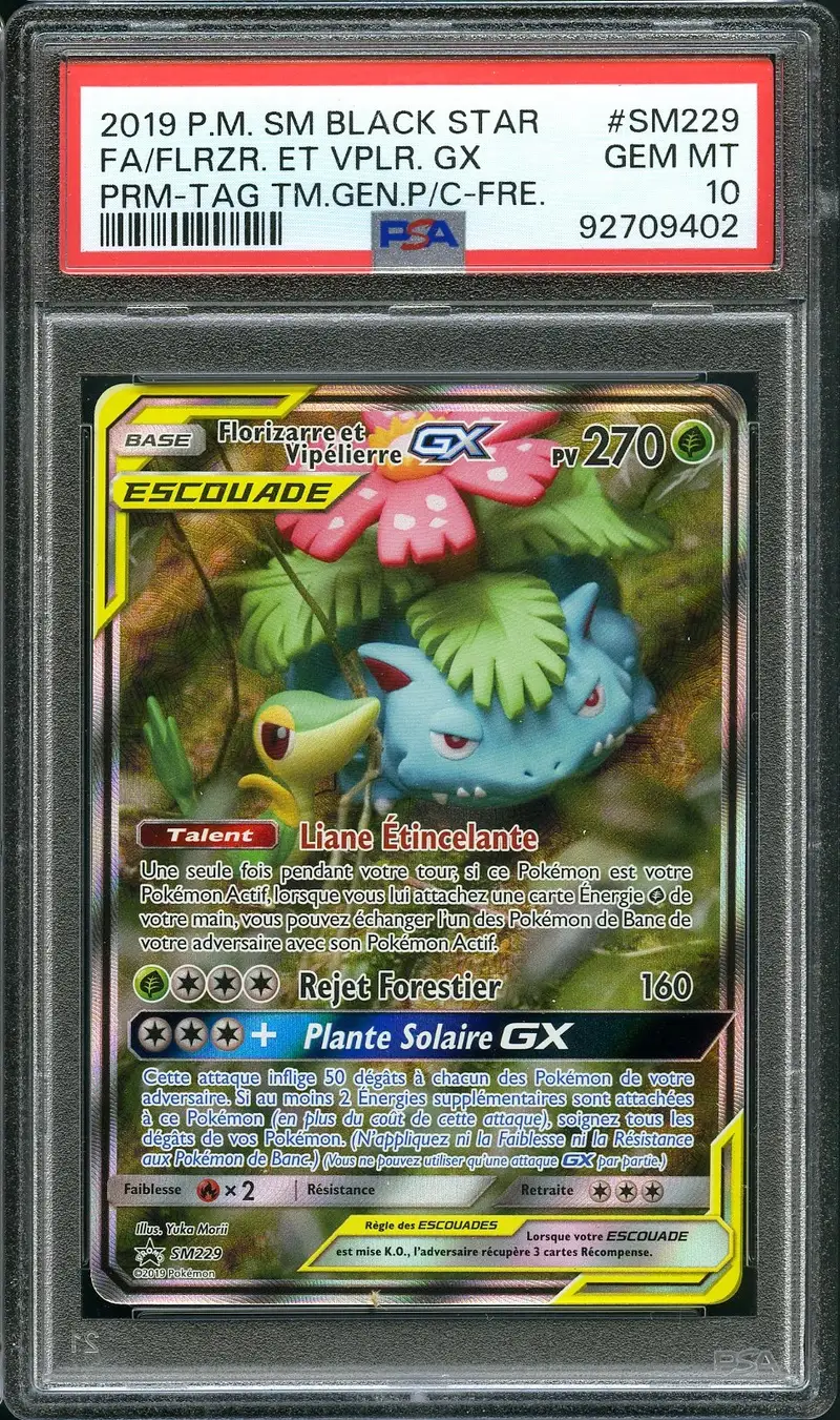 PSA 10 Florizarre et Vipélierre Gx