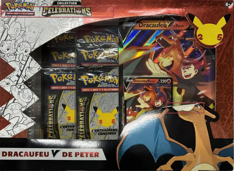 Coffret EB7.5 Célébrations Dracaufeu V de Peter