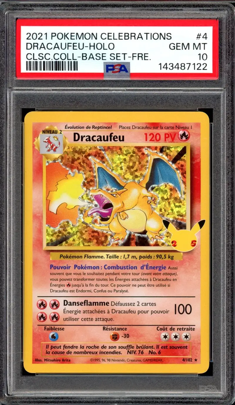 PSA 10 Dracaufeu Holo
