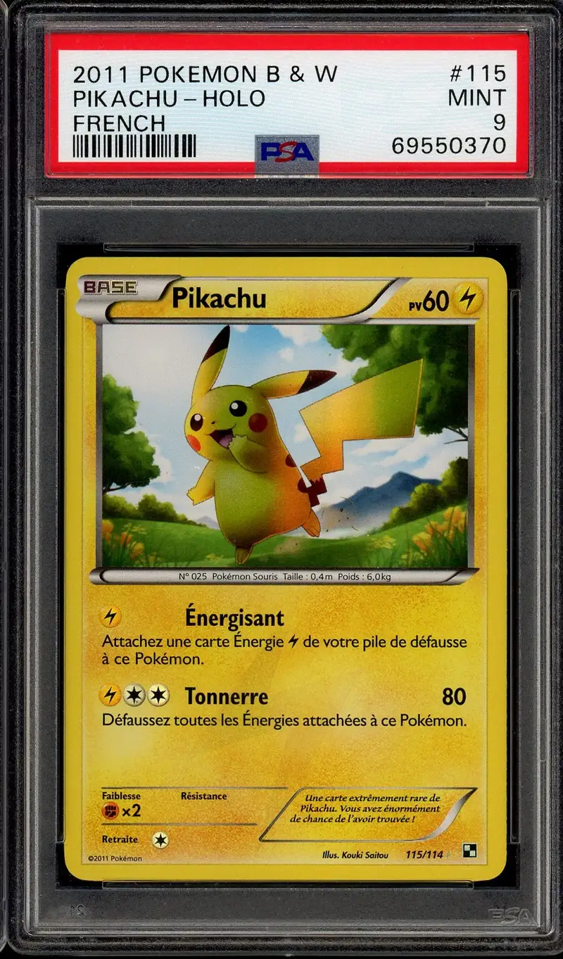 PSA 9 Pikachu Holo