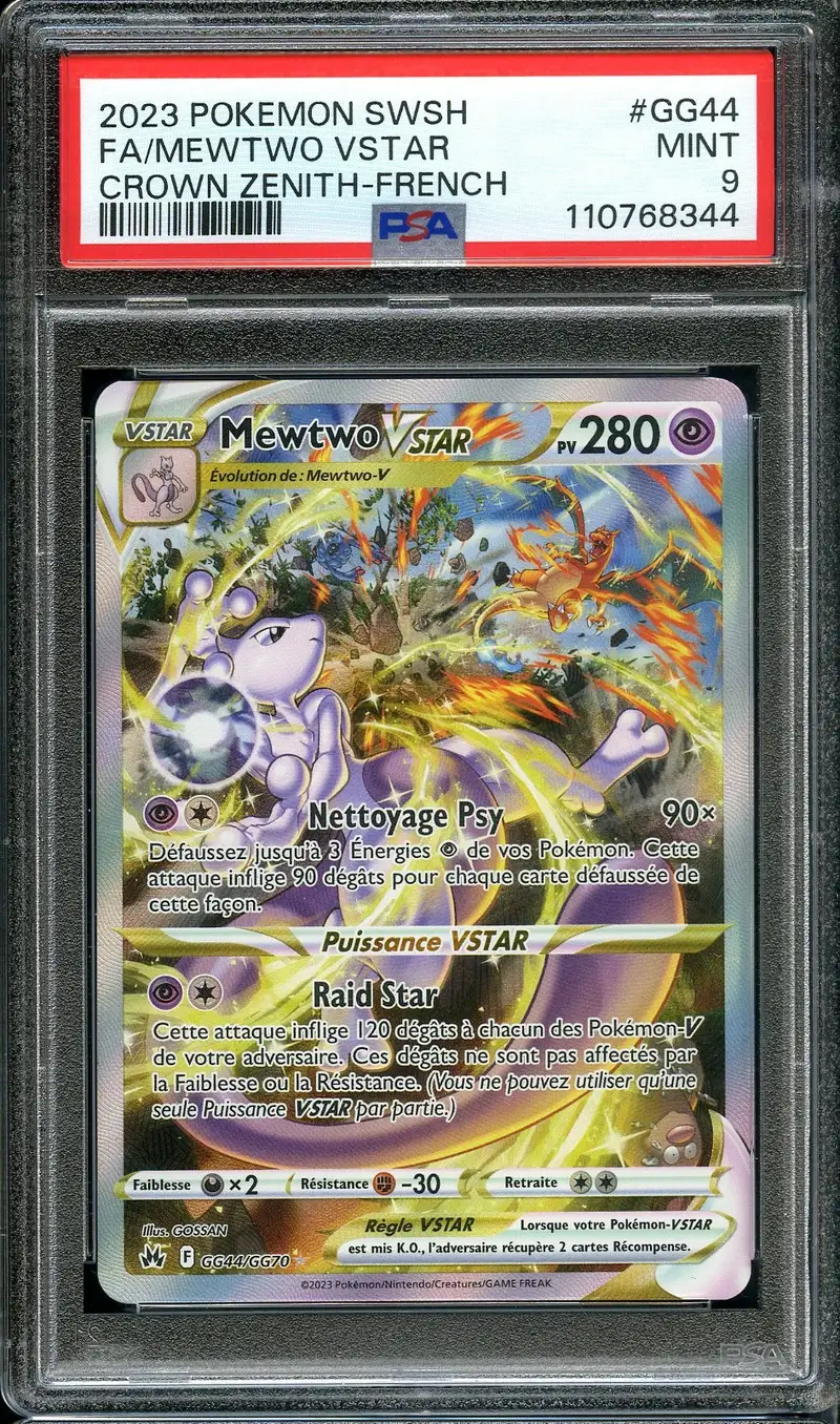 PSA 9 Mewtwo VStar