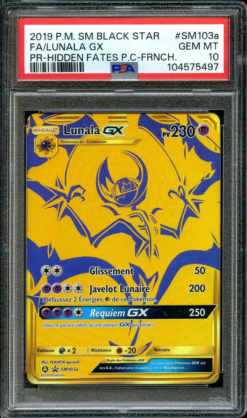 PSA 10 Lunala Gx