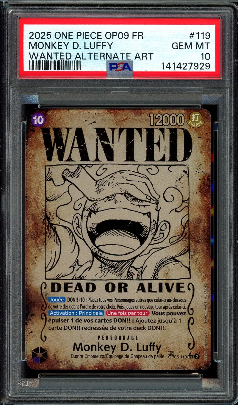 PSA 10 Monkey D. Luffy