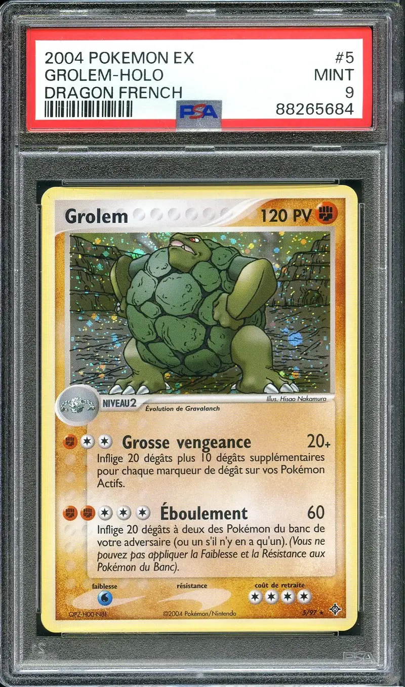 PSA 9 Grolem Holo