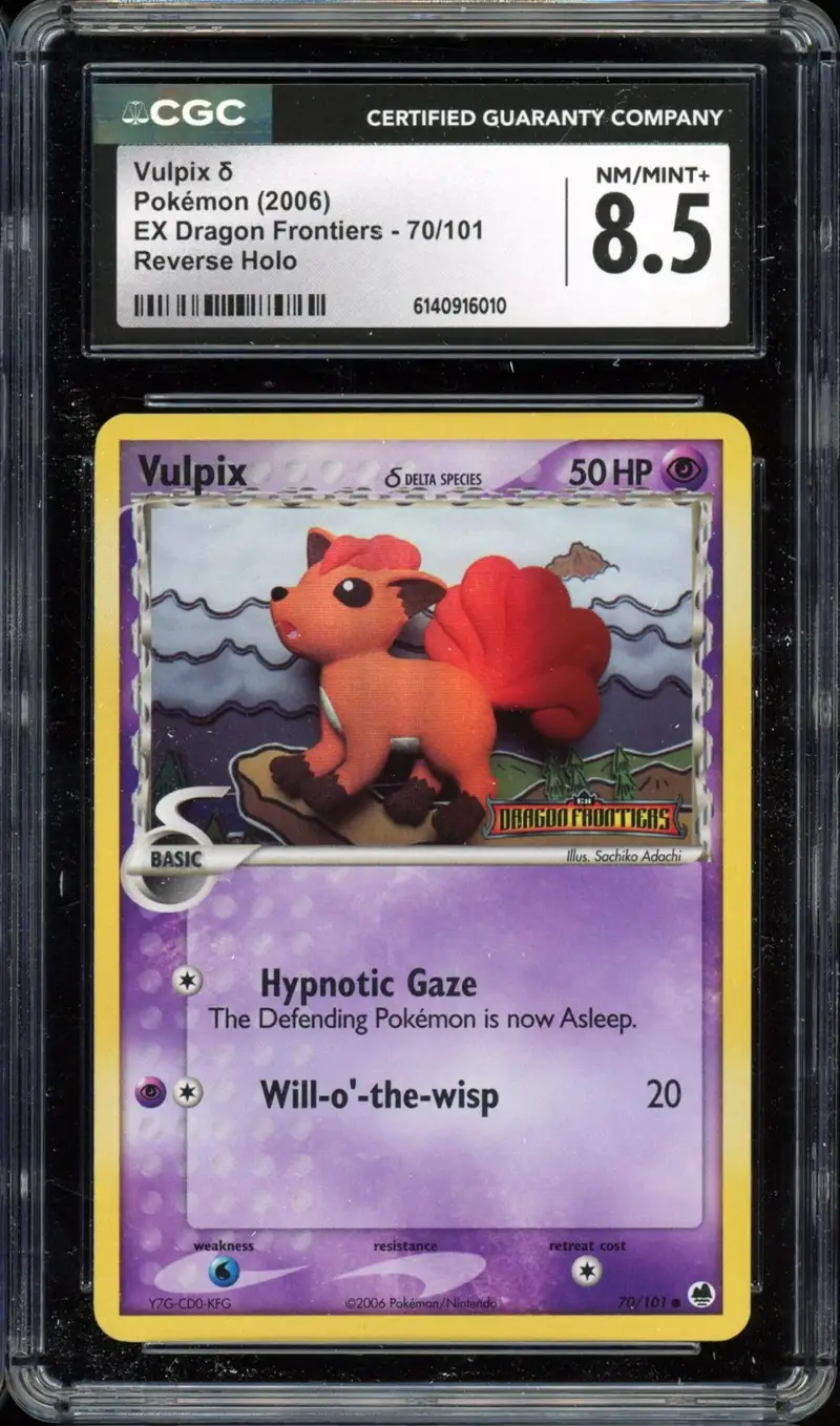 CGC 8.5 Vulpix Reverse