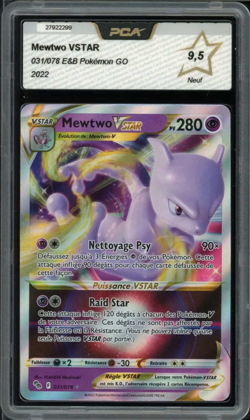 PCA 9.5 Mewtwo VStar