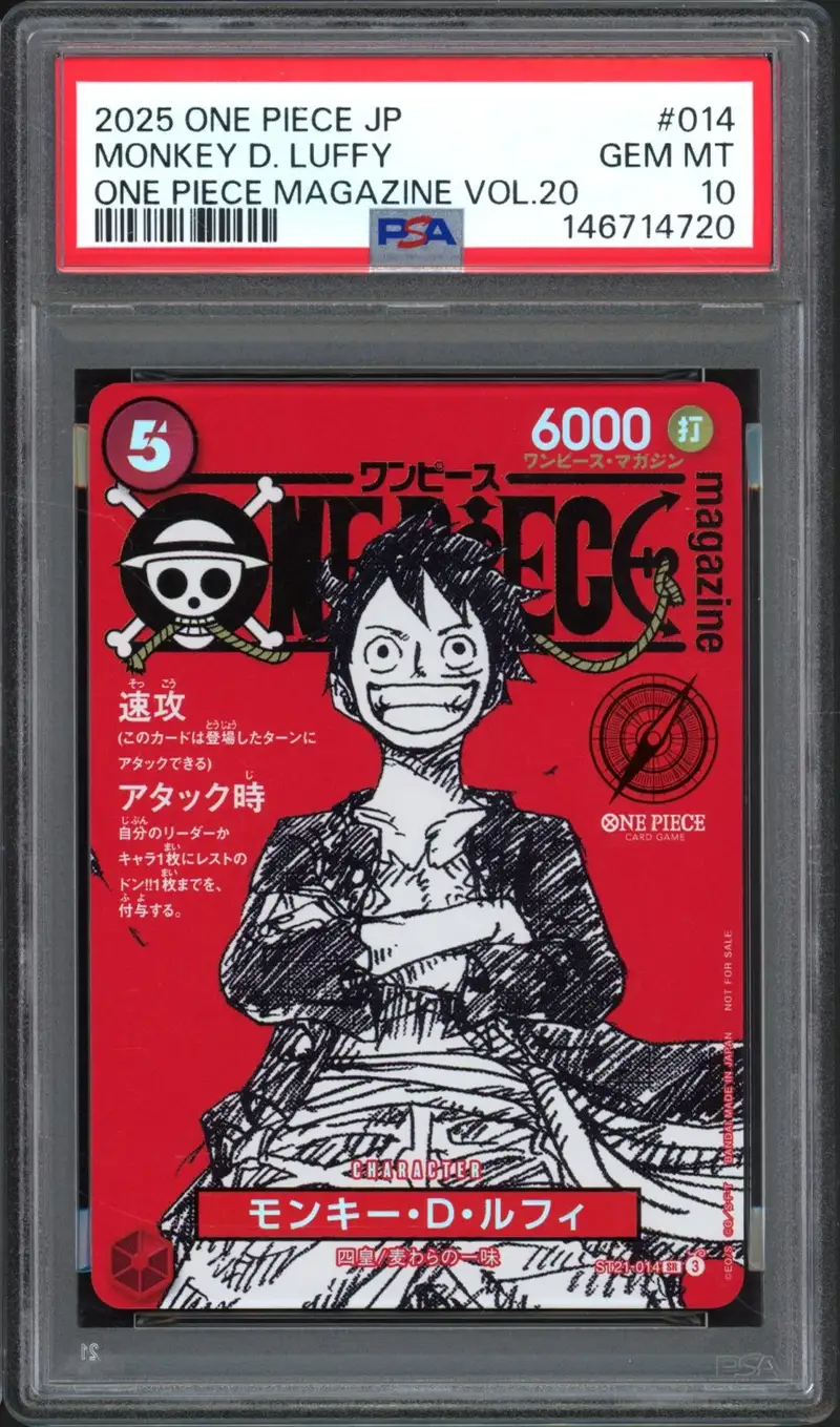 PSA 10 Monkey D. Luffy