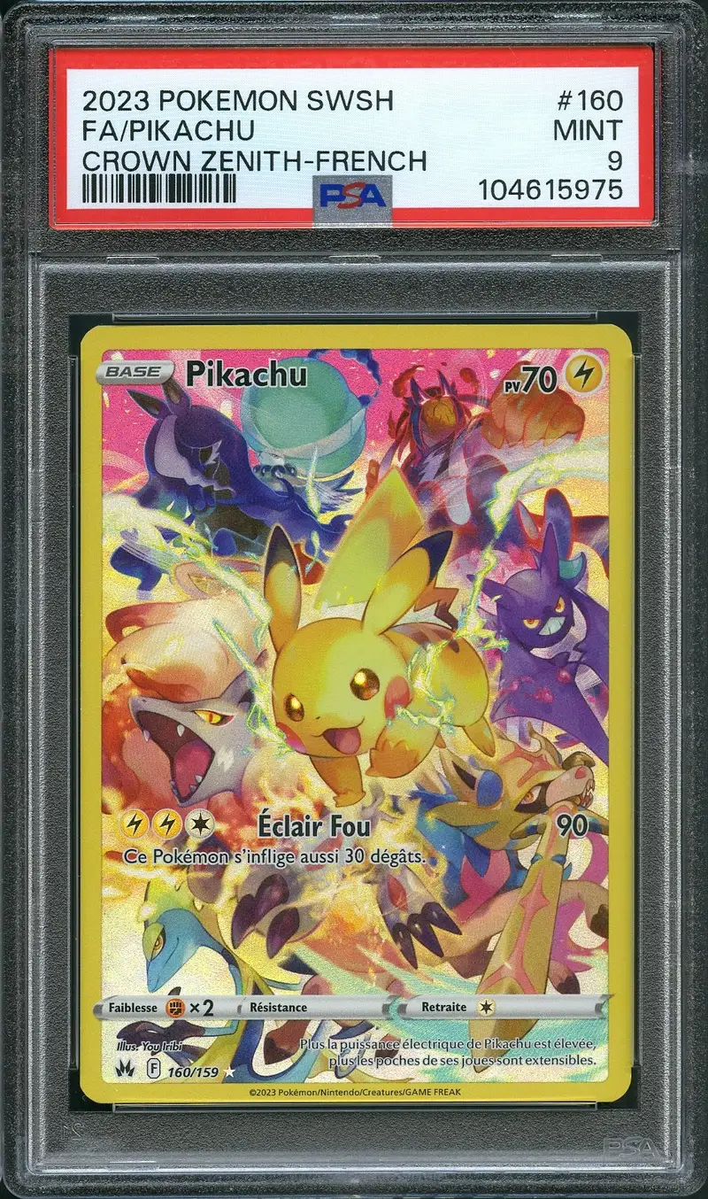 PSA 9 Pikachu