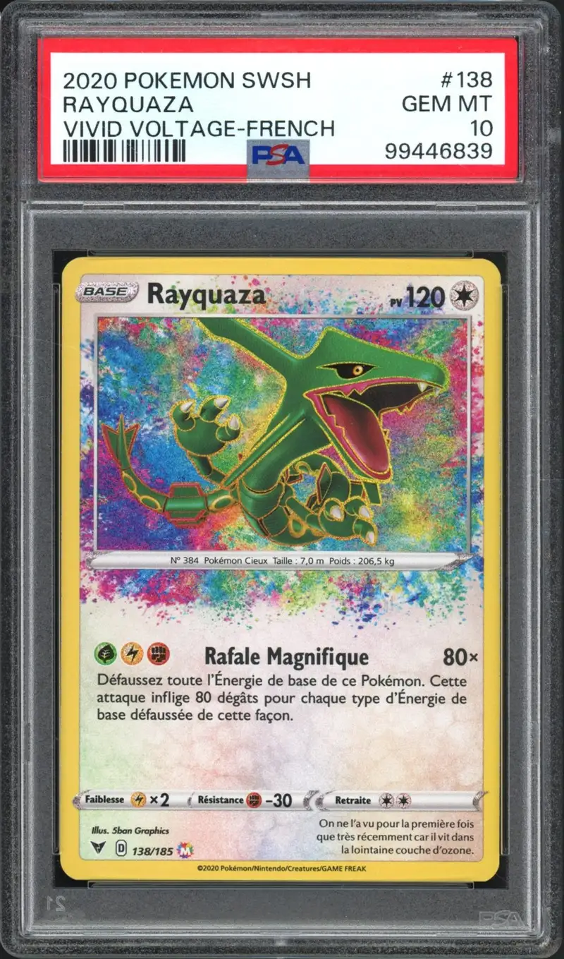 PSA 10 Rayquaza Holo Amazing