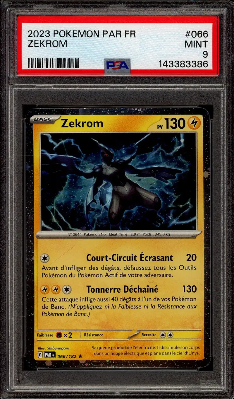 PSA 9 Zekrom Holo