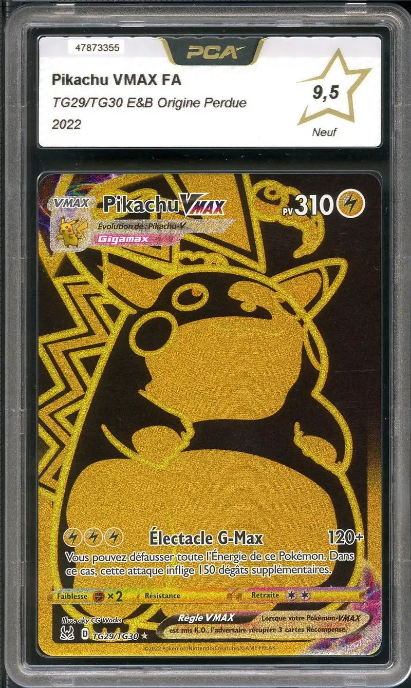 PCA 9.5 Pikachu VMax Gold