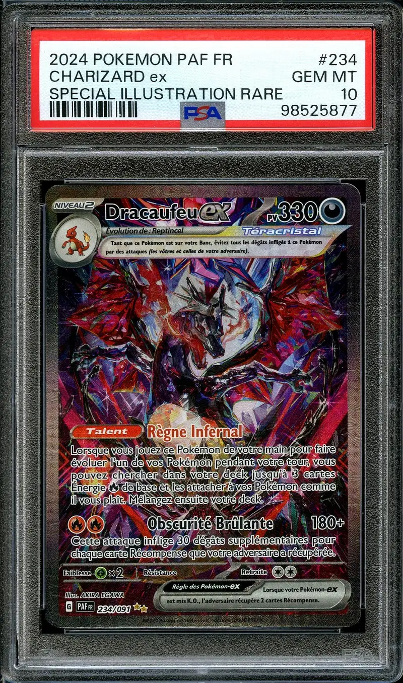 PSA 10 Dracaufeu Ex