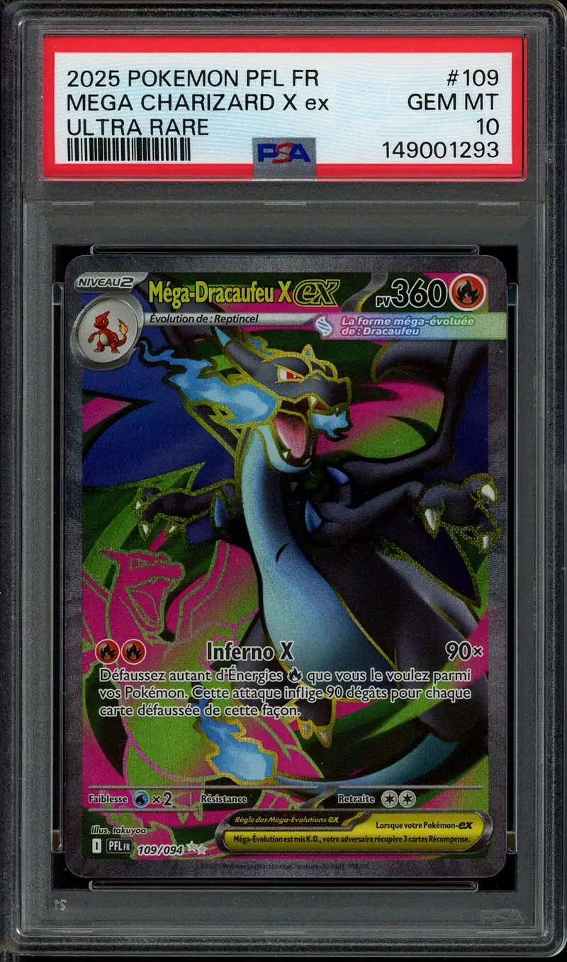 PSA 10 Méga-Dracaufeu X Ex